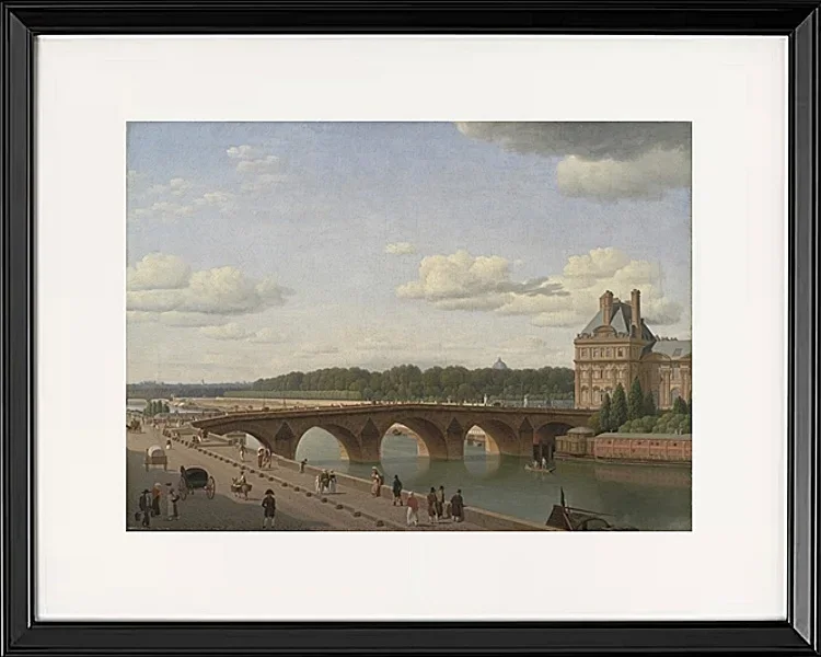 Pont Royal, vom Kai Voltaire aus gesehen - 1812