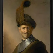 Ein alter Mann in Militärkostüm – 1630