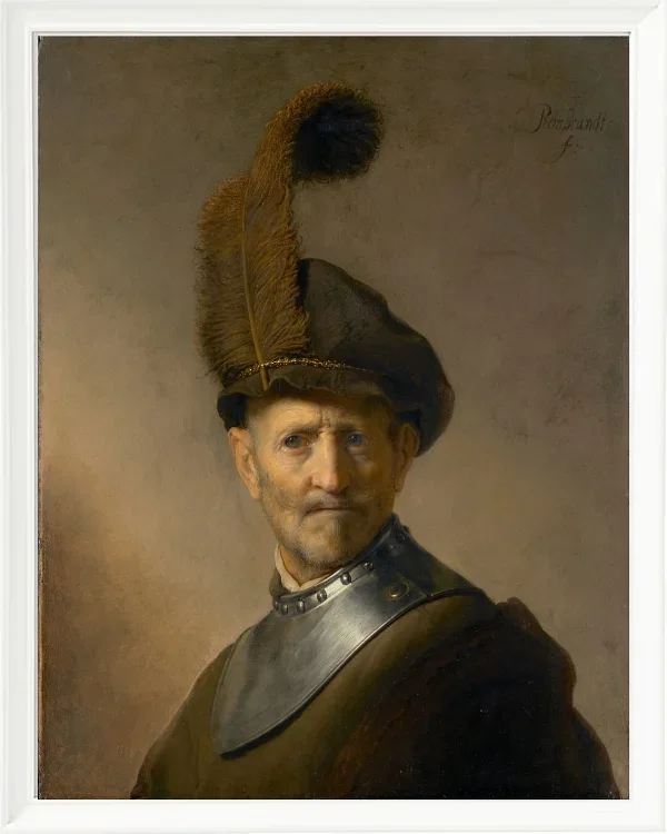 Ein alter Mann in Militärkostüm – 1630