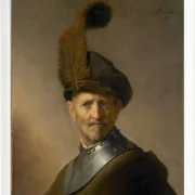 Ein alter Mann in Militärkostüm – 1630