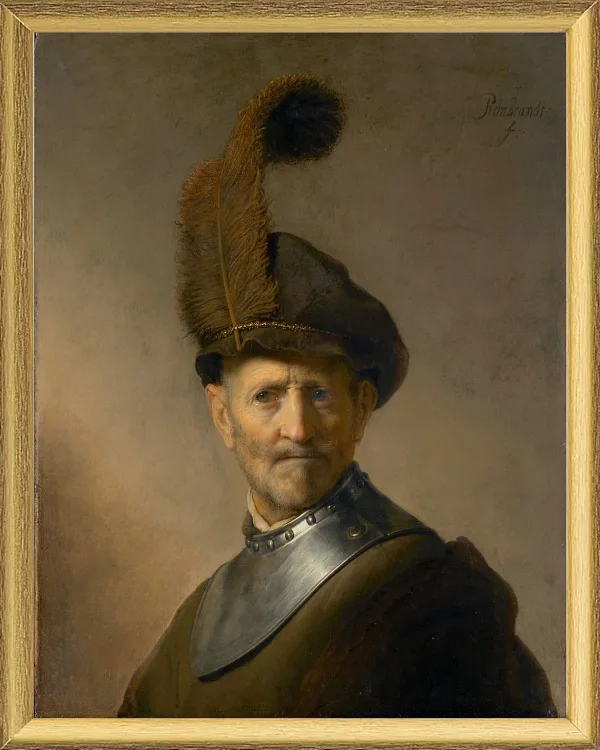 Ein alter Mann in Militärkostüm – 1630