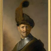 Ein alter Mann in Militärkostüm – 1630