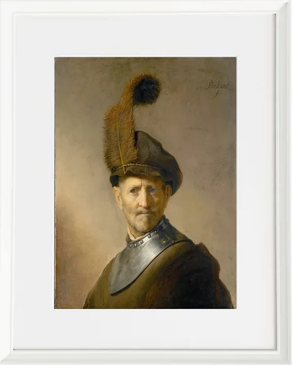 Ein alter Mann in Militärkostüm – 1630