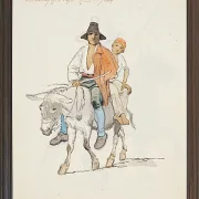Ein italienischer Bauer mit seinem Sohn - 1846