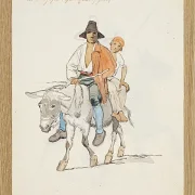 Ein italienischer Bauer mit seinem Sohn - 1846
