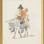 Ein italienischer Bauer mit seinem Sohn - 1846
