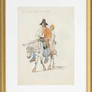 Ein italienischer Bauer mit seinem Sohn - 1846