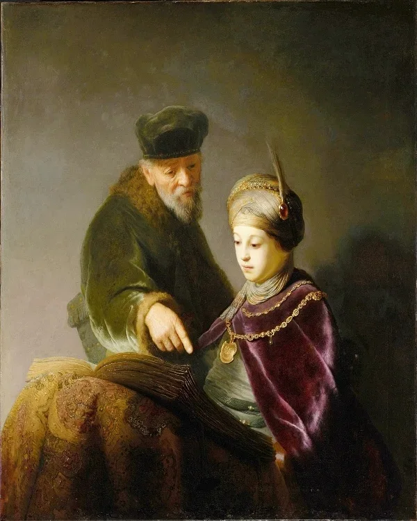 Ein junger Gelehrter und sein Lehrer - 1629