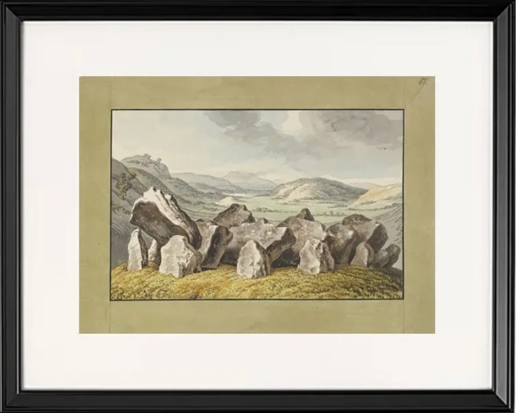 Ein prähistorischer Steinkreis auf einem Hügel - 1790
