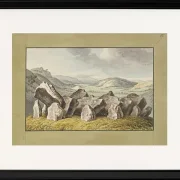 Ein prähistorischer Steinkreis auf einem Hügel - 1790