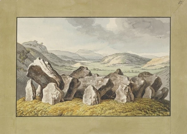 Ein prähistorischer Steinkreis auf einem Hügel – 1790