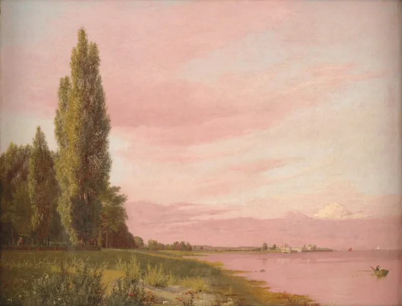 Christen Købke – Ein ruhiger Sommernachmittag 1837 | Giclée Kunstdruck gerahmt