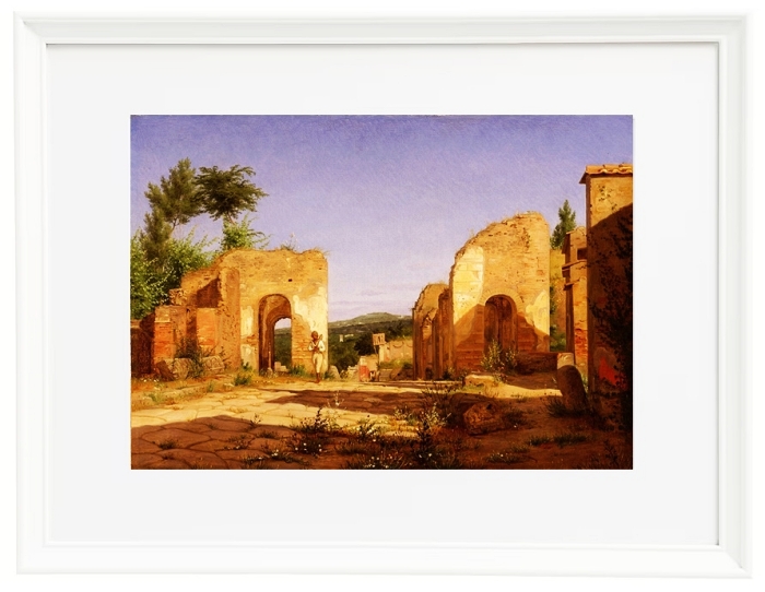 Tor in der Via Sepulcralis in Pompeji – 1846