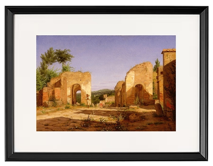 Tor in der Via Sepulcralis in Pompeji – 1846