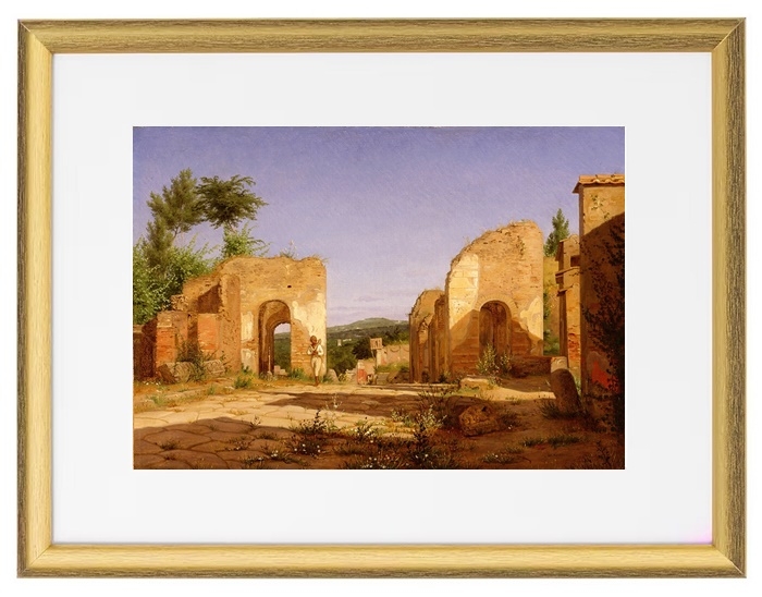 Tor in der Via Sepulcralis in Pompeji – 1846