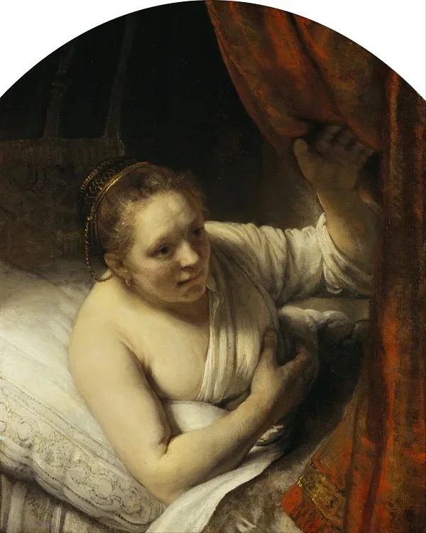 Eine Frau im Bett – 1645
