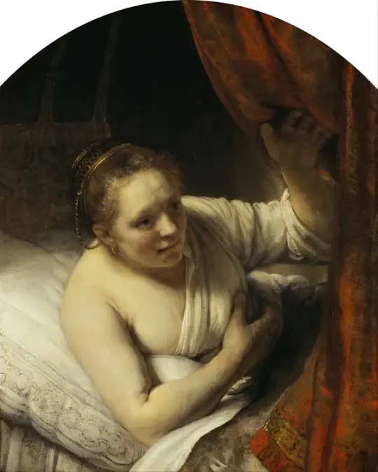 Eine Frau im Bett – 1645