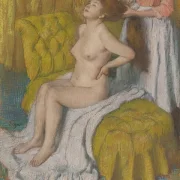 Eine Frau lässt sich die Haare kämmen - 1886