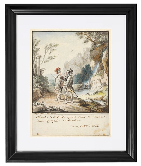 Carlo und Ubaldo widerstehen den Verzauberungen der Nymphen von Armida – 1782