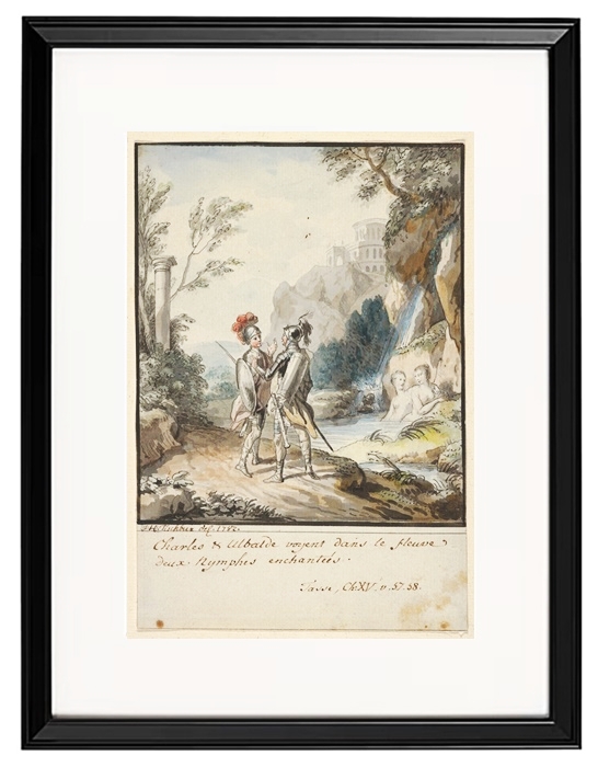 Carlo und Ubaldo widerstehen den Verzauberungen der Nymphen von Armida – 1782