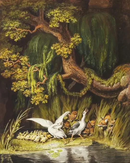 Eine Gans und ein Gänserich 1806