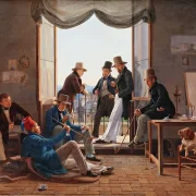 Eine Gruppe dänischer Künstler in Rom – 1837