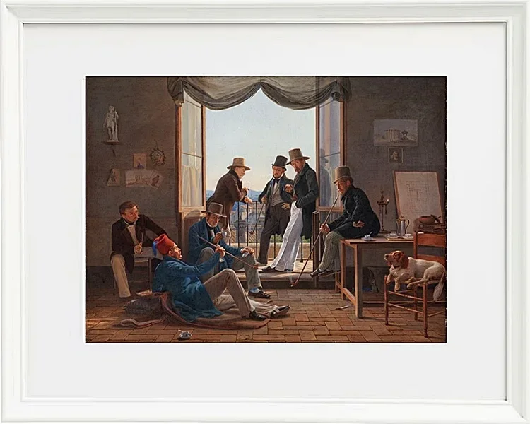 Eine Gruppe dänischer Künstler in Rom – 1837
