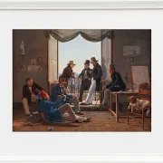 Eine Gruppe dänischer Künstler in Rom – 1837