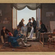 Eine Gruppe dänischer Künstler in Rom – 1837