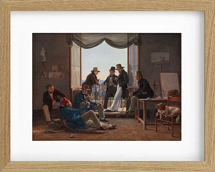 Eine Gruppe dänischer Künstler in Rom – 1837