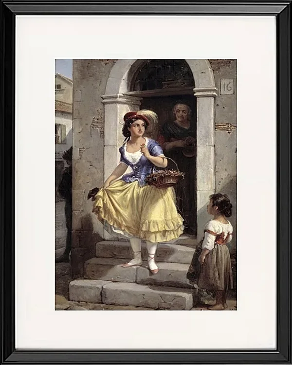 Eine Italienerin auf dem Weg zum Karneval - 1835