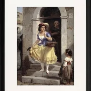 Eine Italienerin auf dem Weg zum Karneval - 1835