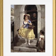 Eine Italienerin auf dem Weg zum Karneval - 1835