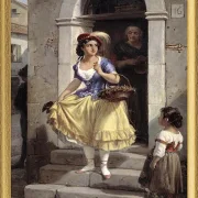 Eine Italienerin auf dem Weg zum Karneval - 1835