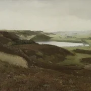 Laurits Andersen Ring – Et landskab ved Bryrup Jylland 1888 | Indrammet giclée-kunsttryk