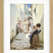 Eine Straße in Torello, Italien – 1890