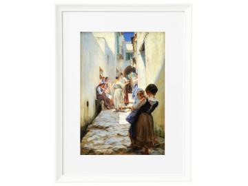 Eine Straße in Torello, Italien – 1890