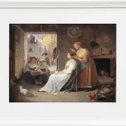 En ung italiensk kvinde bliver udsmykket af sin mor - 1835