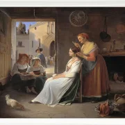 En ung italiensk kvinde bliver udsmykket af sin mor - 1835