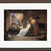 En ung italiensk kvinde bliver udsmykket af sin mor - 1835