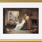 En ung italiensk kvinde bliver udsmykket af sin mor - 1835