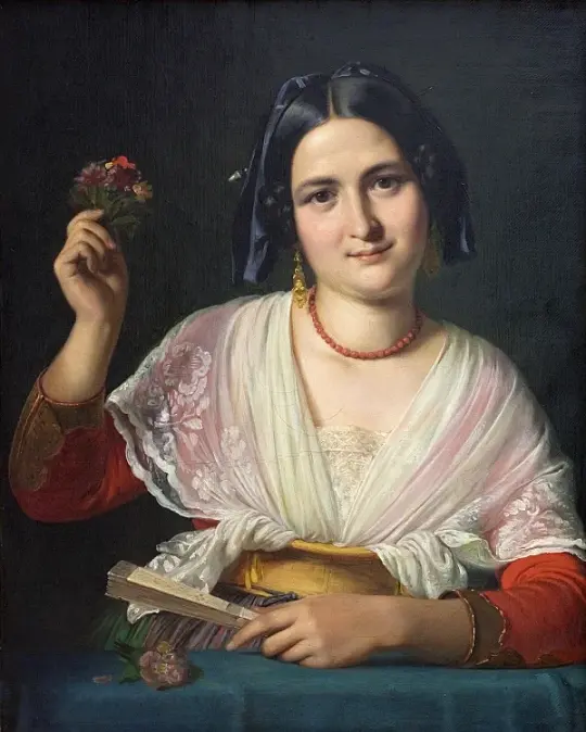 Eine römische Frau im Kostüm – 1847
