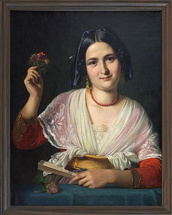 Eine römische Frau im Kostüm – 1847