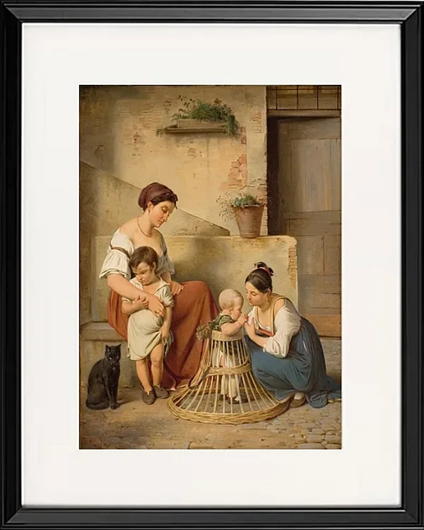 Eine römische Straßenszene – 1833