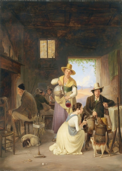 Jäger in einer Taverne – 1834