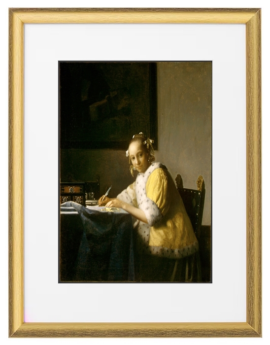 A lady writing - 1665