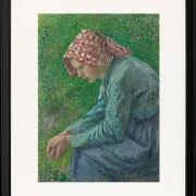 Eine sitzende Bäuerin - 1885