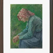 Eine sitzende Bäuerin - 1885