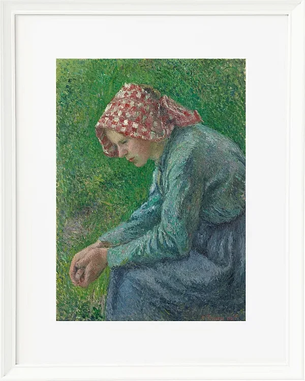 Eine sitzende Bäuerin - 1885