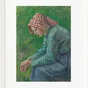 Eine sitzende Bäuerin - 1885